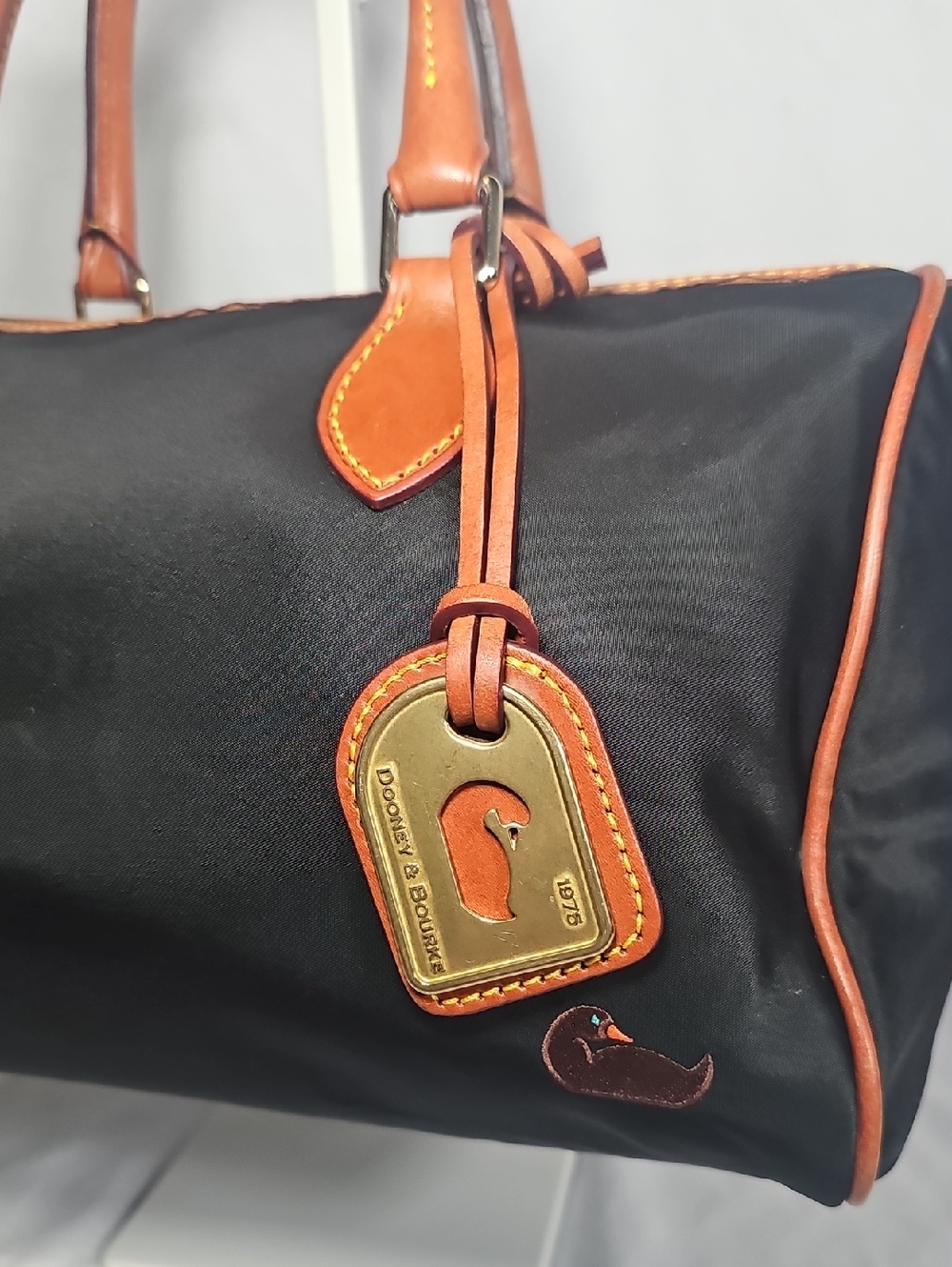 Dooney & Bourke Nylon Satchel Black - Picture 2 of 7